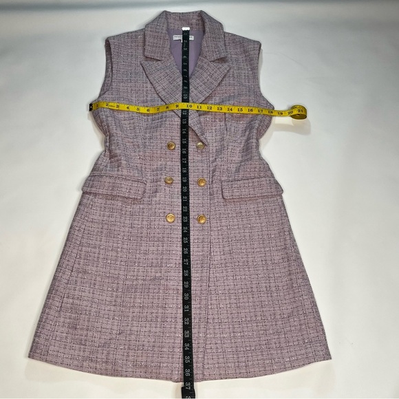 Taylor Tillman Tiff Sleeveless Coat Style Dress Lavender Medium - Picture 13 of 16